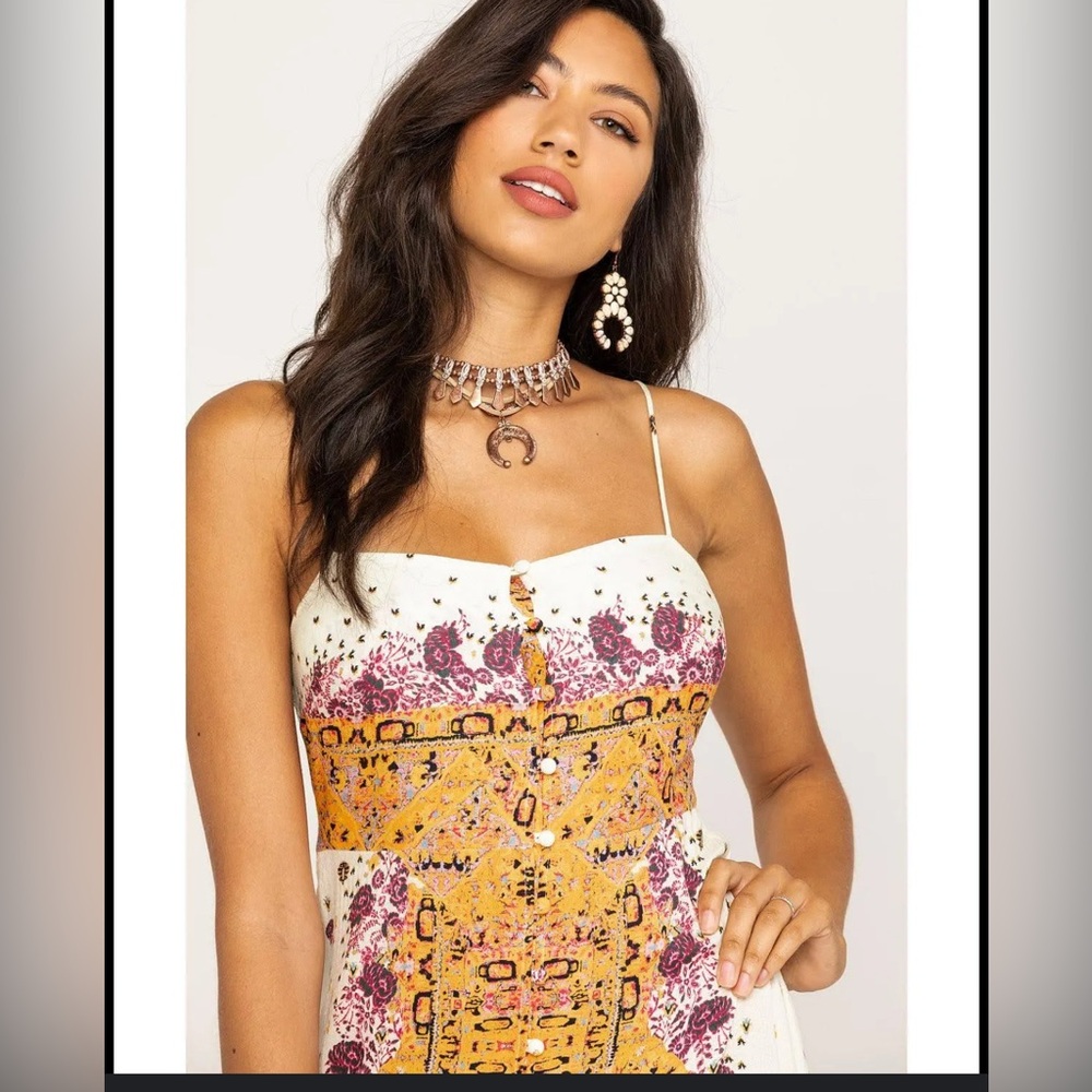 Free People Morning Song Maxi Dress in Ivory Size Medium - Picture 3 of 9